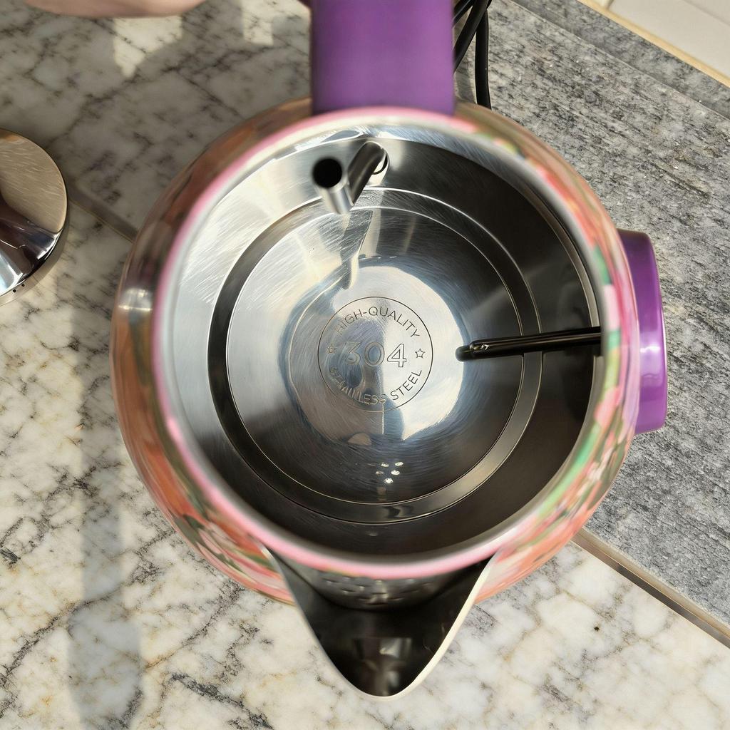 Retro Hand-Painted Luxury Kettle with Temperature Display
