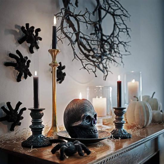 Halloween Black Branch Wreath for Front Door 18 Inch Spooky Gothic Artificial Twig Wreath for Indoor Outdoor Wall Window Halloween Decor