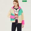 Benetton Color Block Hooded Knit Zip Up Bakca1511