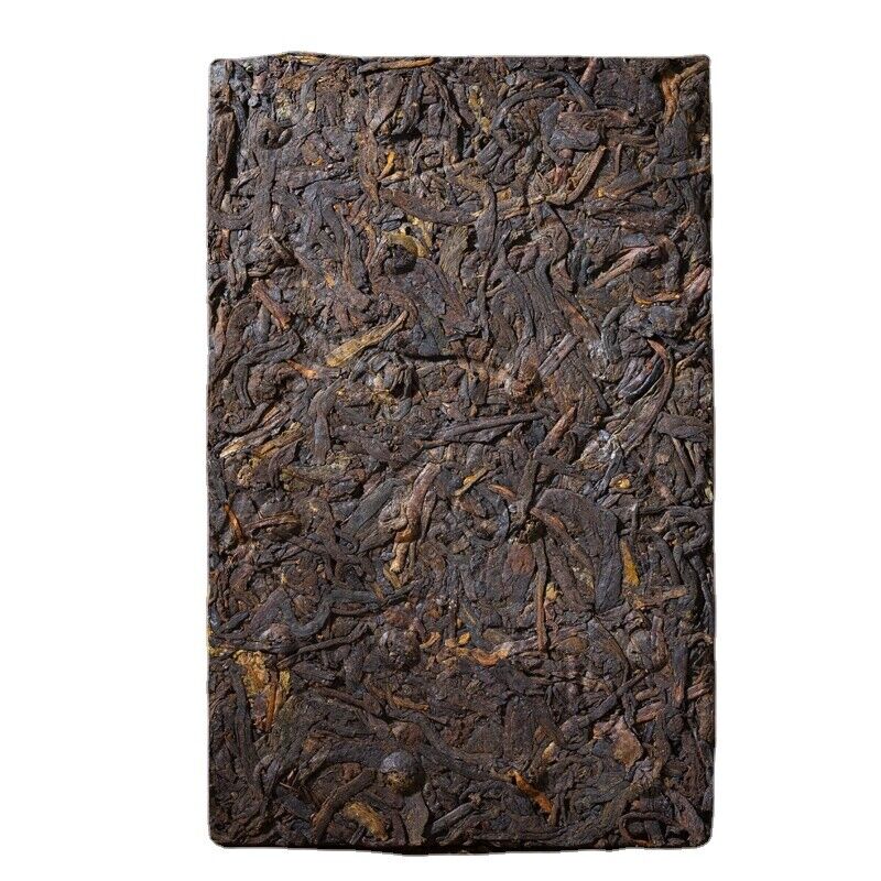 Puerh Ripe Tea Brick Amber Gold Brick Menghai Ancient Tree Tea 250g/8.8OZ