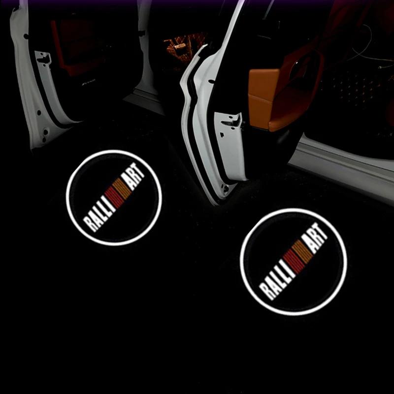 Car LED Door Shadow Wireless Welcome Lamp Projector Light for Mitsubishi ASX Ralliart Outlander Lancer Pajero Eclipse Galant