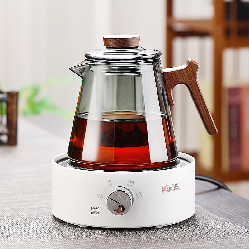 Glass Teapot and Electric Stove Set