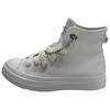 Chuck Taylor Minimalistische Bequeme Vielseitige High-Top Canvas Schuhe Unisex Sneaker Weiß A11970C