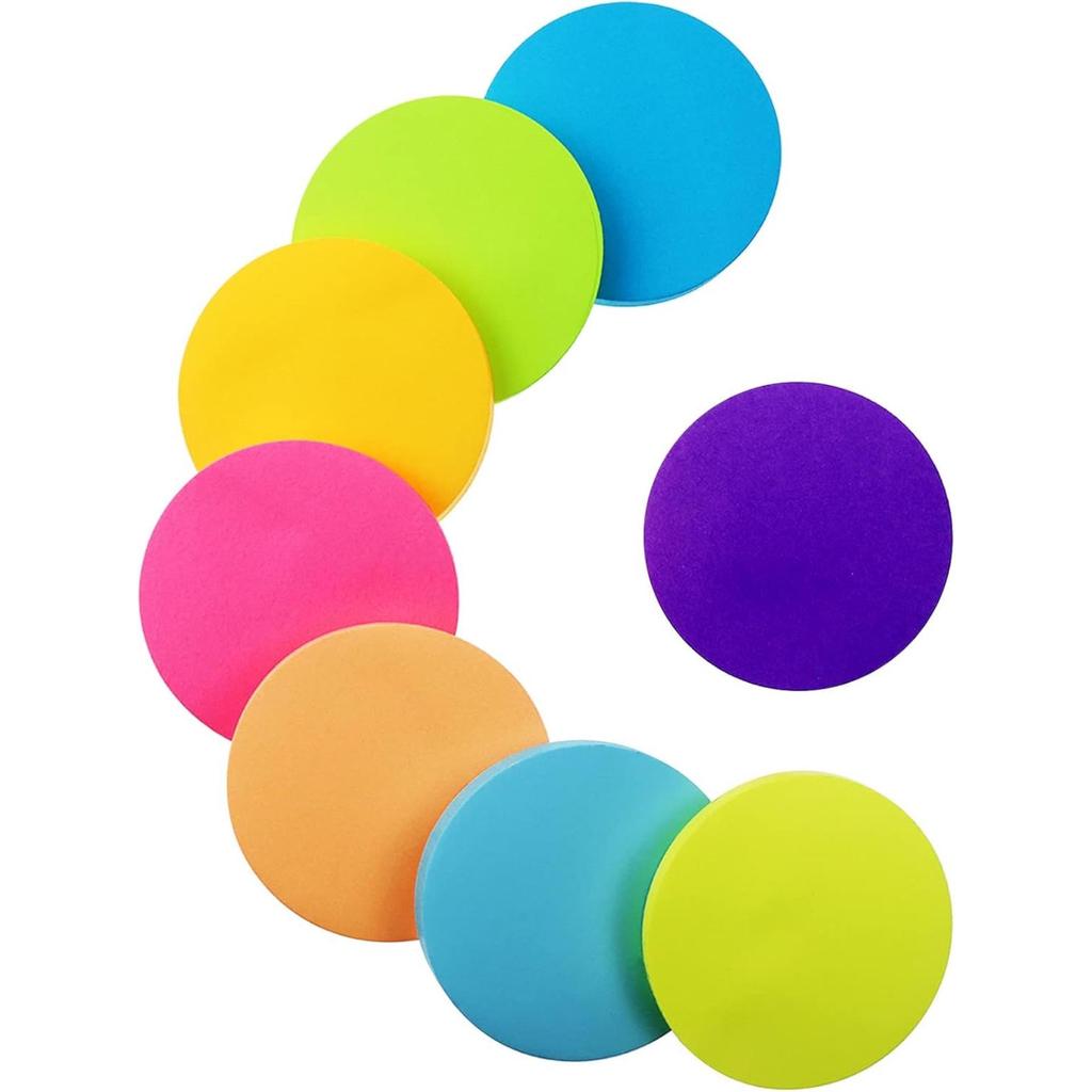 Cross-Border Love Heart & Star Shaped Colored Sticky Notes - Reusable Fluorescent Message Stickers