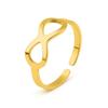 Ring - LUXENTER - Ziko - 18k Gold Plated - Adjustable Size - Width 7 Mm