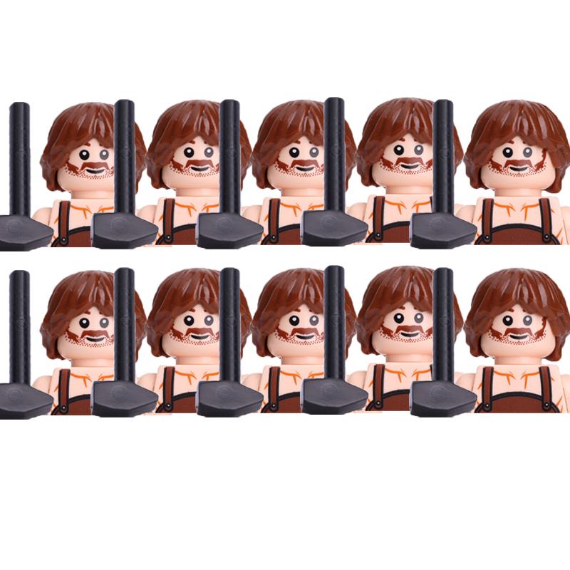 Military Building Blocks Medieval Solider Figures Gifts Toys Weapons Shield Holy Roman Saint Lazarus Jerusalem Knight Legion MOC