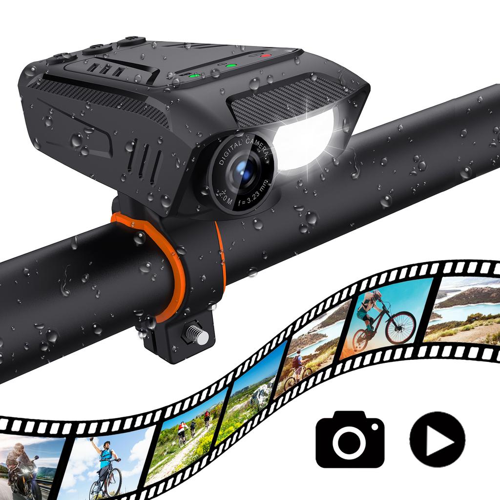 Outdoor Sports Cycling Action Camera Stabilization 2500mAh Motorcycle Dashcam