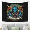 Lagrt Blood Bowl Tapestry Wall Hanging Aesthetic Home Decoration Tapestries for Living Room Bedroom
