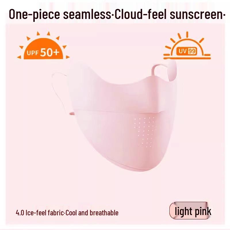 

Женская солнцезащитная маска для лица из ледяного шелка с защитой глаз - Дышащая летняя версия 2025 года