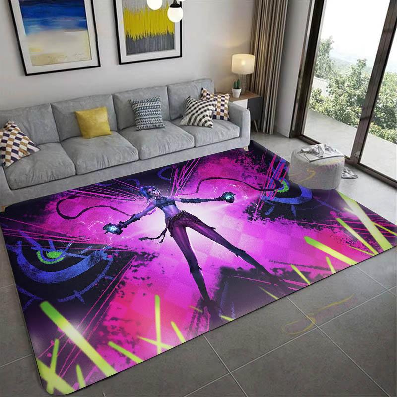Video Game A-Arcane L-LOL Animation 3D Carpet Rug Art for Room Decor Home Kitchen KidsDoor Gift Kids Area Rug Non-slip Floor Mat