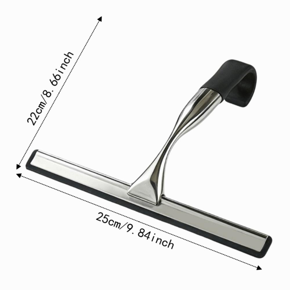 Manual Glass Wiper Stainless Steel Window Wiper Multifunctional Glass Scraper Shower Doors