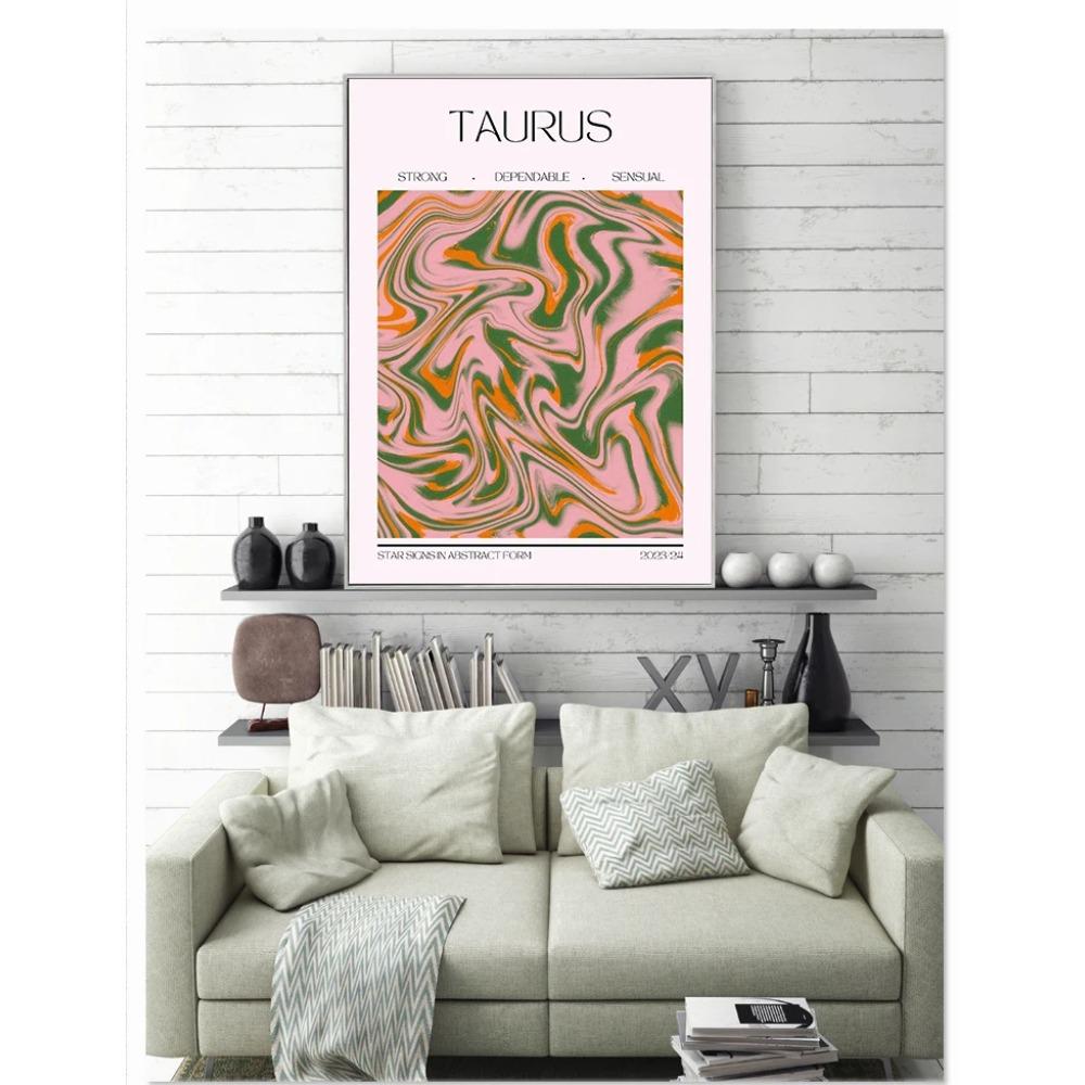 Unique Abstract Zodiac Posters Water Signs Astrology Gemini Prints Canvas Painting Spiritual Wall Art Pictures Home Room Decor