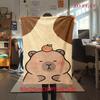 Adorable Capybara Patterns blanket Soft and comfortable Camping trip Office rest blanket Air conditioning blanket Machine washable