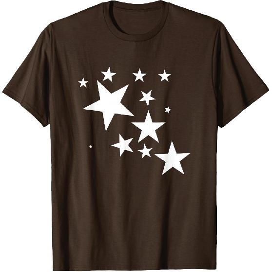 White Stars Star-Pattern-Design Costume Gift Men Women Kids T-Shirt