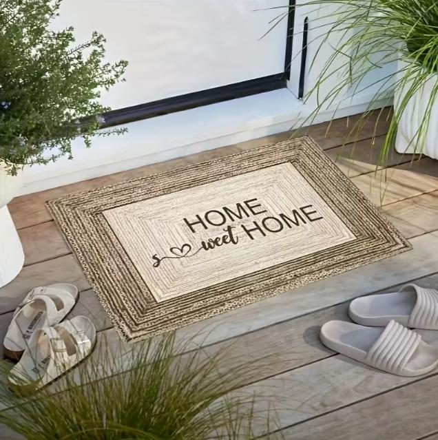 Tapete de Boas-Vindas Tapete de Entrada Adequado para Interior Adequado para Banheiro Cozinha e Decoração de Feriado Decoração de Tapete de Terraço