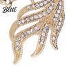Horse Head Brooch Retro Rhinestone Pin Women Men Zinc Alloy