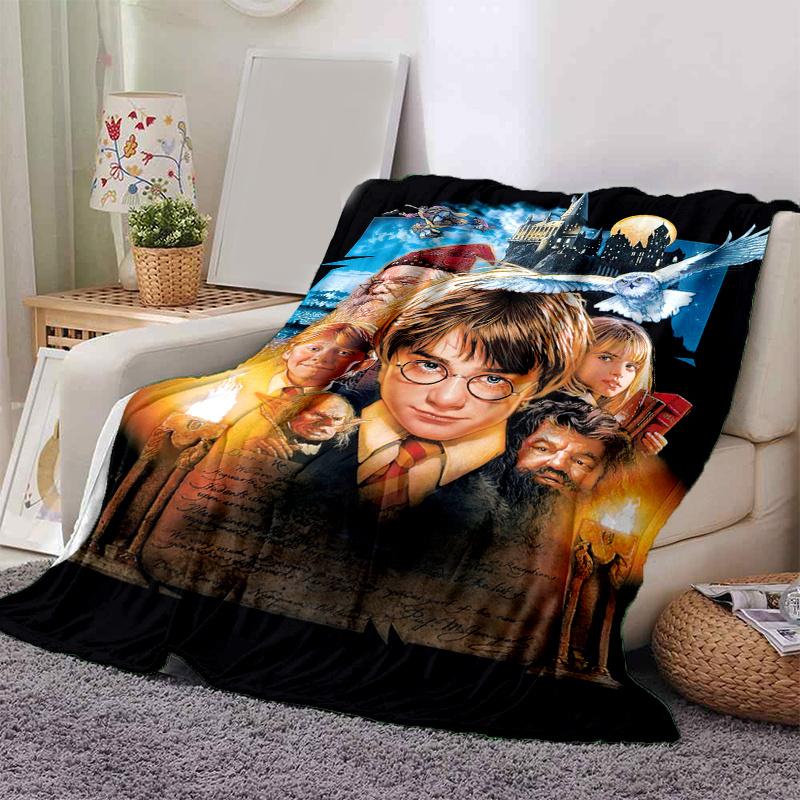 

Harry Potter and the Sorcerer s Stone Movie Poster PrintPrint Blanket, Soft Blanket For Sofa Office Bed And Travelling Daughter Birthday Gif 130cm×150cm（50in×60in）