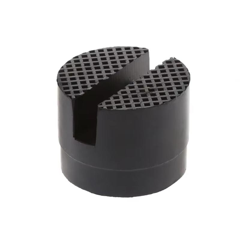 Car Reinforced Rubber Jacking Lift Pad For Secure Vehicle Elevations In Professional Repairs Compact Design Easy Storage