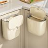 Plastic Trash Can, AntiOdor Hangings Trash Bin Perfect for Bathroom Cabinet Door Suitable Housewives Cooking Enthusiasts