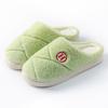 Cotton slippers autumn and winter indoor home dormitory thick bottom stepping on shit feeling plush warm couple shoes