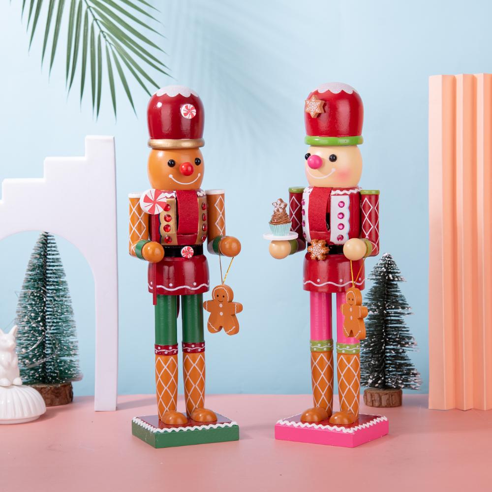 Christmas Gingerbread-Style Nutcracker Figurine