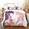Nowy Zestaw Pościeli Bloom Into You Pojedynczy Bliźniak Pełny Queen King Size Zestaw na Łóżko Dorosły Dziecko Sypialnia Zestawy Poszewek na Kołdrę Zestaw Prześcieradeł Anime