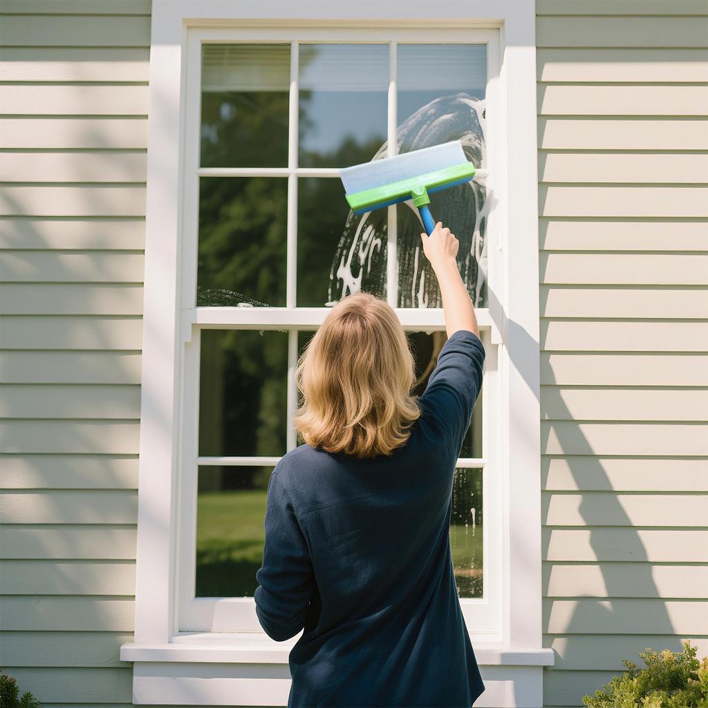 Silicone Window Scraper Microfiber Cloth Set Car Cleaning Mop Cleaning Tool Glass Cleaning Artifacts