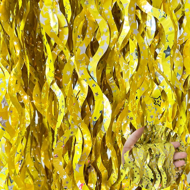 New Ceramic Scimitar S-Shaped Party Tinsel Garland Curtain