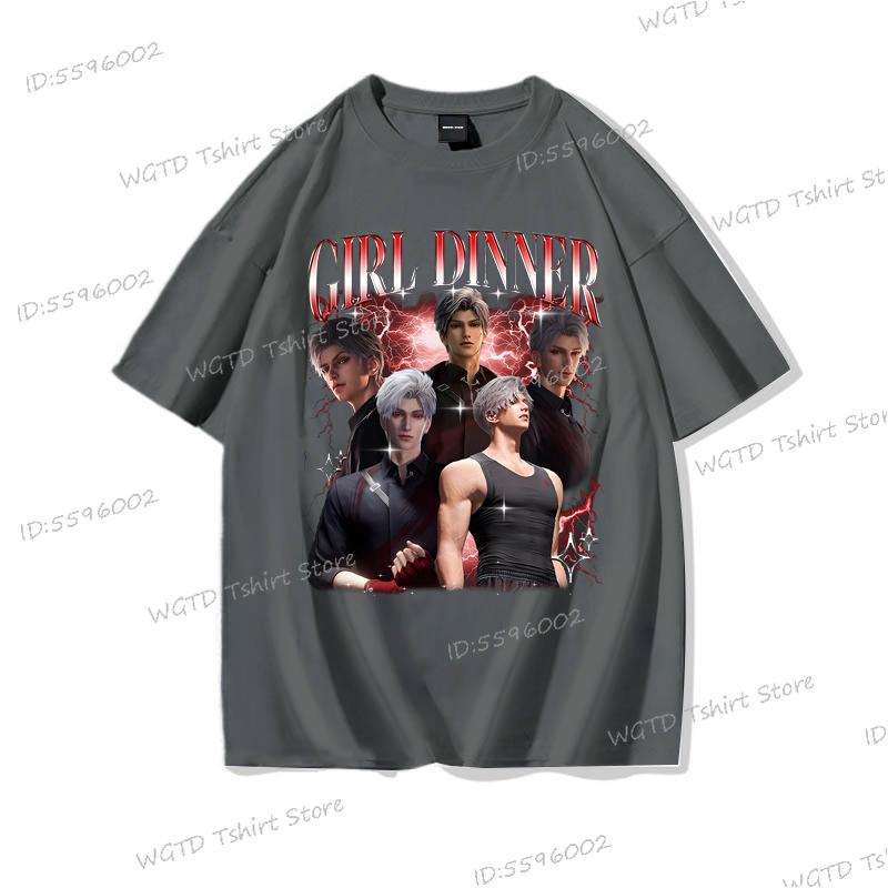 Sylus Love and Deepspace Baumwoll-T-Shirt Lustiges Geschenk für Mädchen Mode Lässige T-Shirts für Männer Frauen Hohe Qualität Streetwear Oberteile