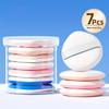 7Pcs Air Cushion Powder Puff Wet And Dry Using Available,For Face And Makeup Puffs For Liquid Foundation, Cream, Concealer