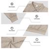 TikTok Men's Jacquard Polo Shirt: Casual Loose-Fit Hoodie with Lapel and Long Sleeves