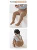 Girls' Combed Cotton Solid Color Tights - Breathable Spring & Autumn Weightlifting Pants for Infants