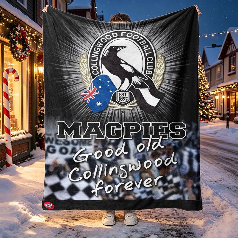 Football Club Pattern Blanket for Home Decoration, Bed, Sofa, Car Travel, Camping, Suitable for All Seasons, Birthday Christmas Gift