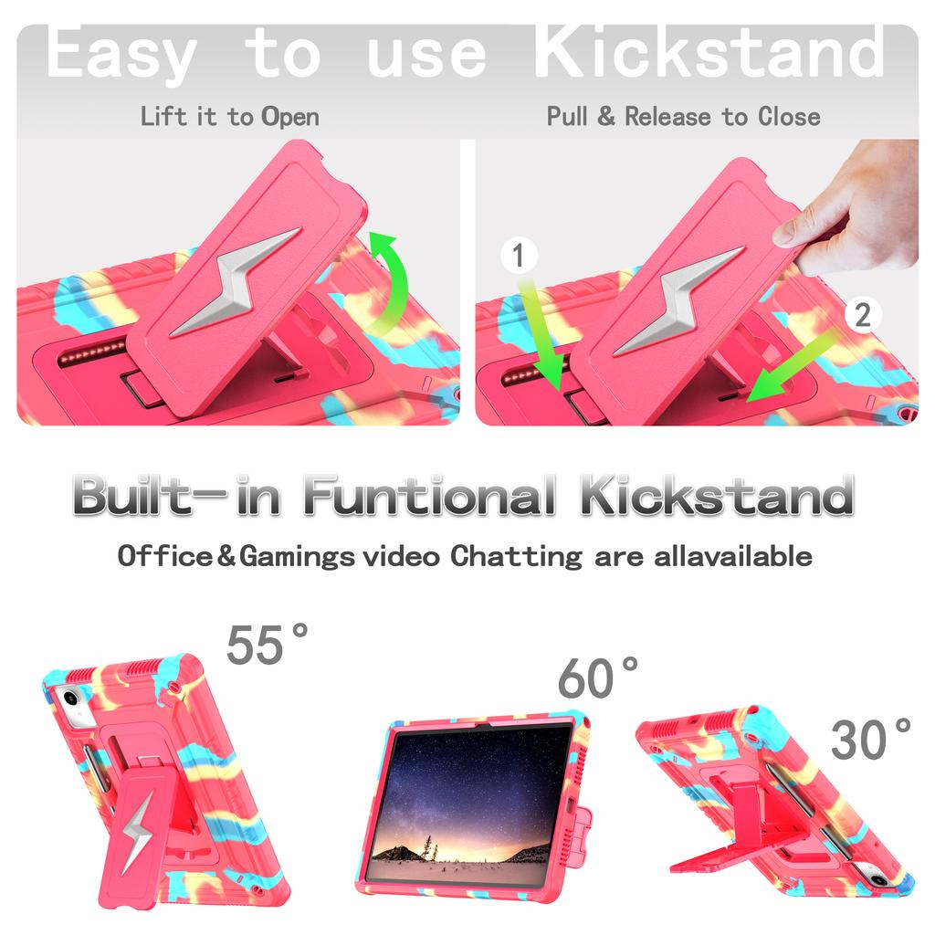 Hybrid Case for Lenovo Xiaoxin Pad 11 2025 2024 Idea Tab K11 Gen2 M11 TB335FC TB336FU TB330FU TB331FC Built-in Kickstand Cover