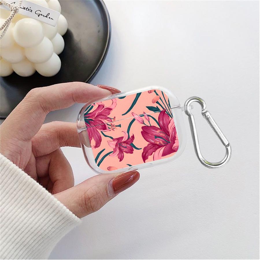 Clear Earphone Cases Cover Case For Airpods 1 Pro2 2 4 Pro3 Pro 3 Cartoon Flower Airpods 3