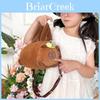 Adorable Capybara Plush Cartoon Handheld Purse Stylish Kids Crossbody Bag For 2024