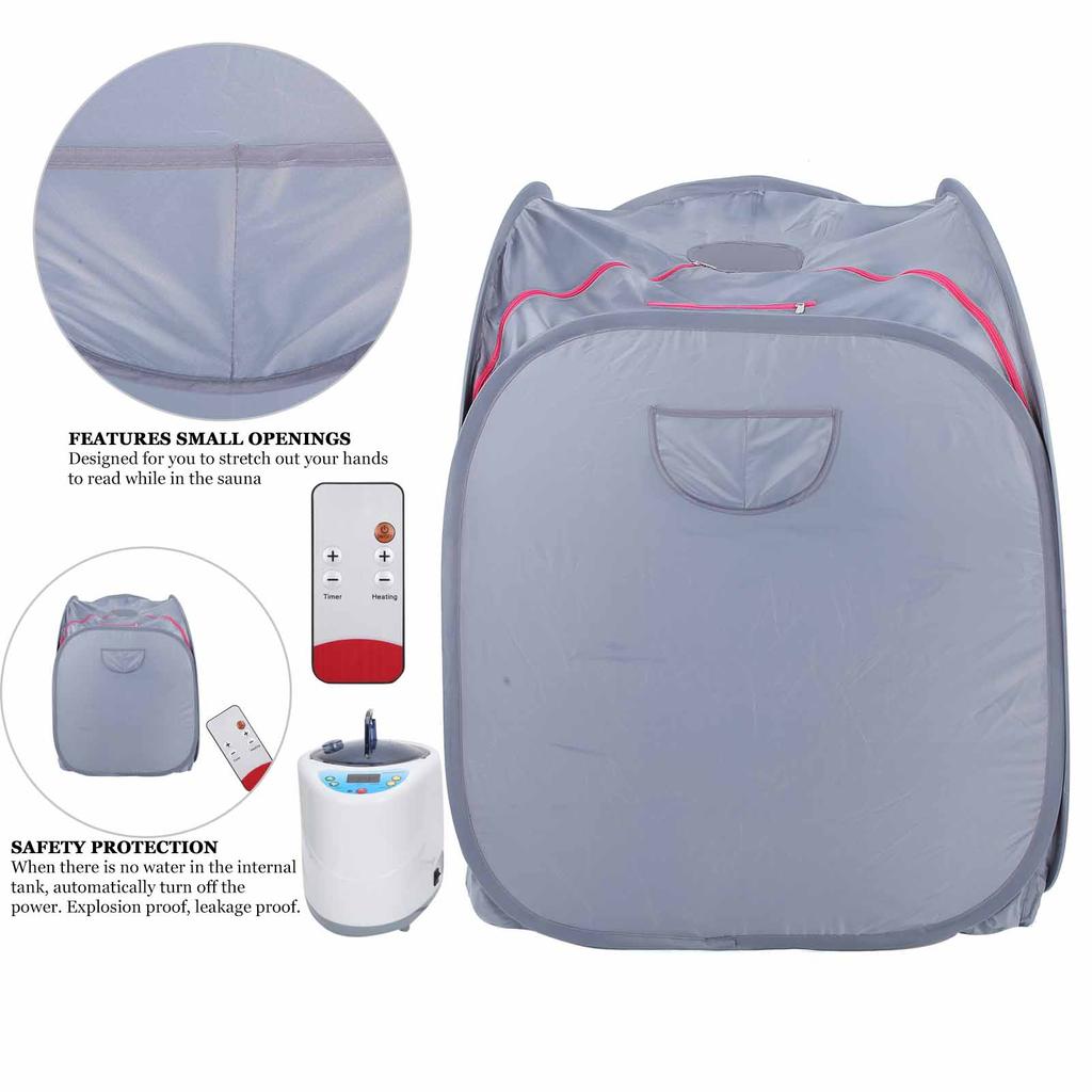 2L Steam Machine with Portable Sauna Steam Room Folding Steam Sauna for HouseholdUS Plug 110V