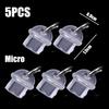Transparent DIY Anti Dust Charge Port Dust Plugs for IOS 3.5MM Jack Type C Plug Cellphone USB Cover Cap For iPhone 17 16/Samsung