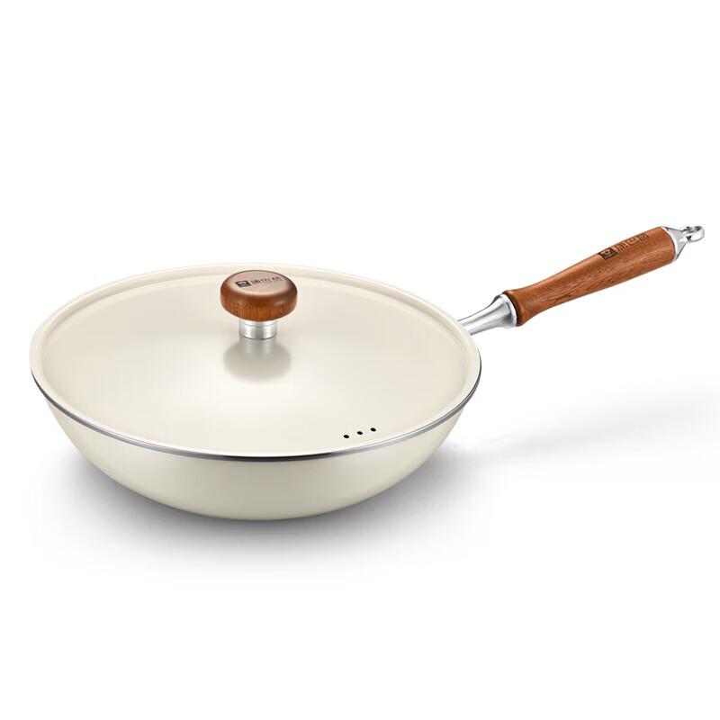 Kobach Titanium Enamel Non-stick Wok 32cm