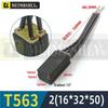 T563 DC Motor Carbon Brush - Morgan Material, Steel Mill, Meiersili, Sizes 12.5, 16, 20, 32, 40, 50, 60.