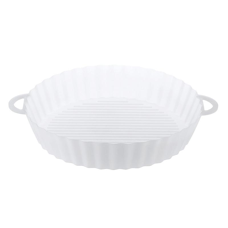 AirFryer Silicone Pot Air Fryers Oven Baking Tray Fried Pizza Chicken Basket Mat Silicone Liner Grill Pan Para Cocina Accesorios