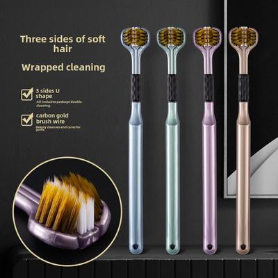 Southern Cleaning Třístranný zubní kartáček s měkkými štětinami – pro každodenní použití u dospělých