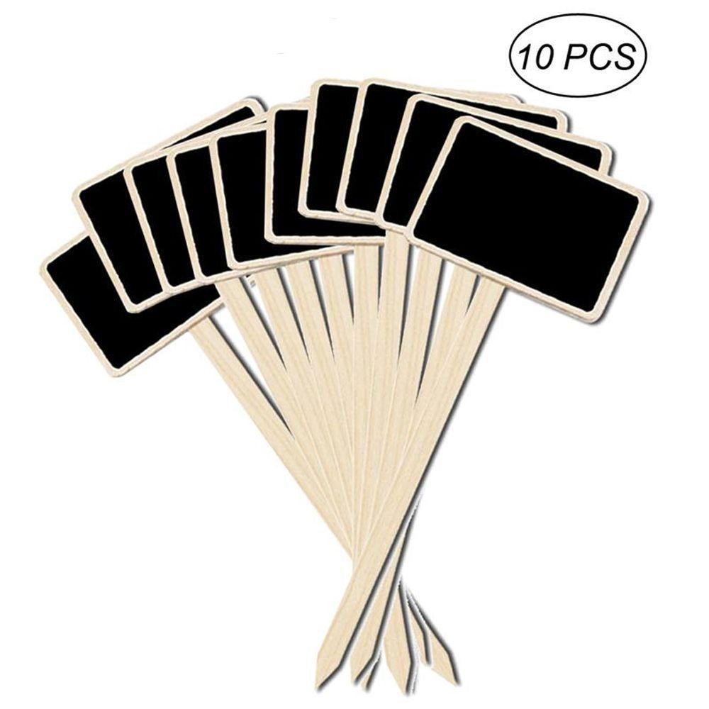 Greenhouse  House Decorations Plants Tags Classification Marker Wooden Chalkboard Garden Tools