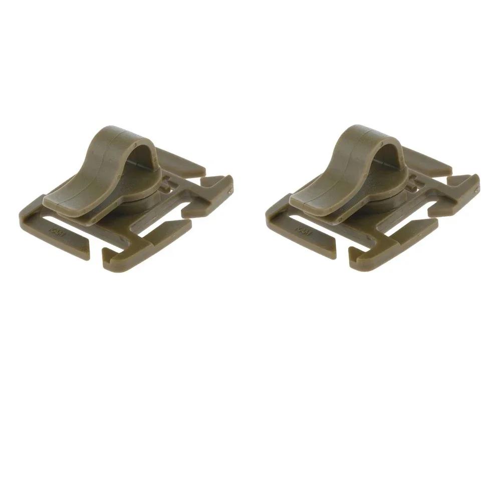 2/4pcs Rotatable Hydration Bladder Drinking Tube Trap Hose Webbing Clip Pack Tube Webbing Clip Holder Hydration Backpack