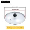 Zhaoran 22cm Transparent Tempered Glass Pot Lid