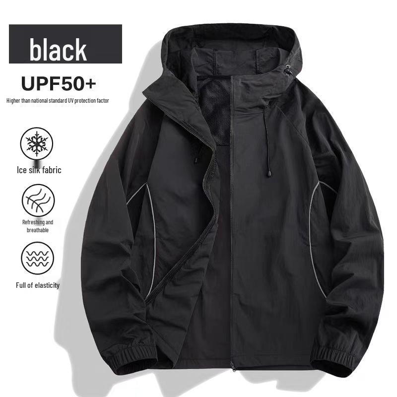 

Светоотражающая флуоресцентная зеленая куртка с защитой от солнца для работы на открытом воздухе и бега S