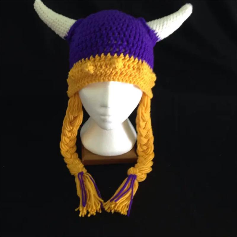 Ny stil handgjord virkad färgblockerad björnöron fashionabel personlig vuxen pullovermössa