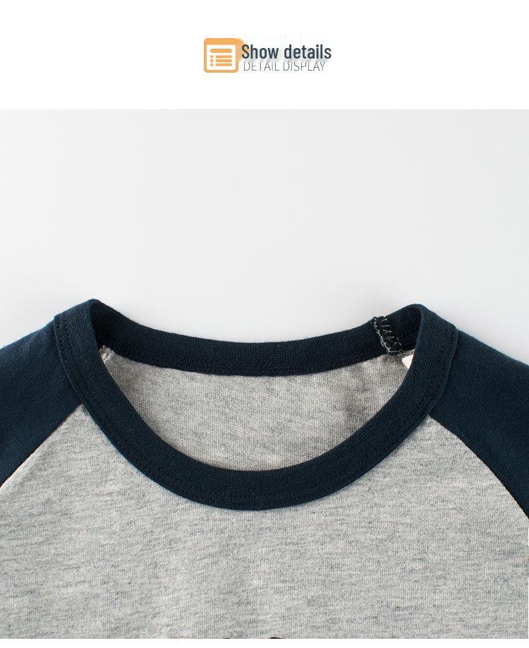 27kids Herbst 2024 Bär Langarm-T-Shirt für Kinder