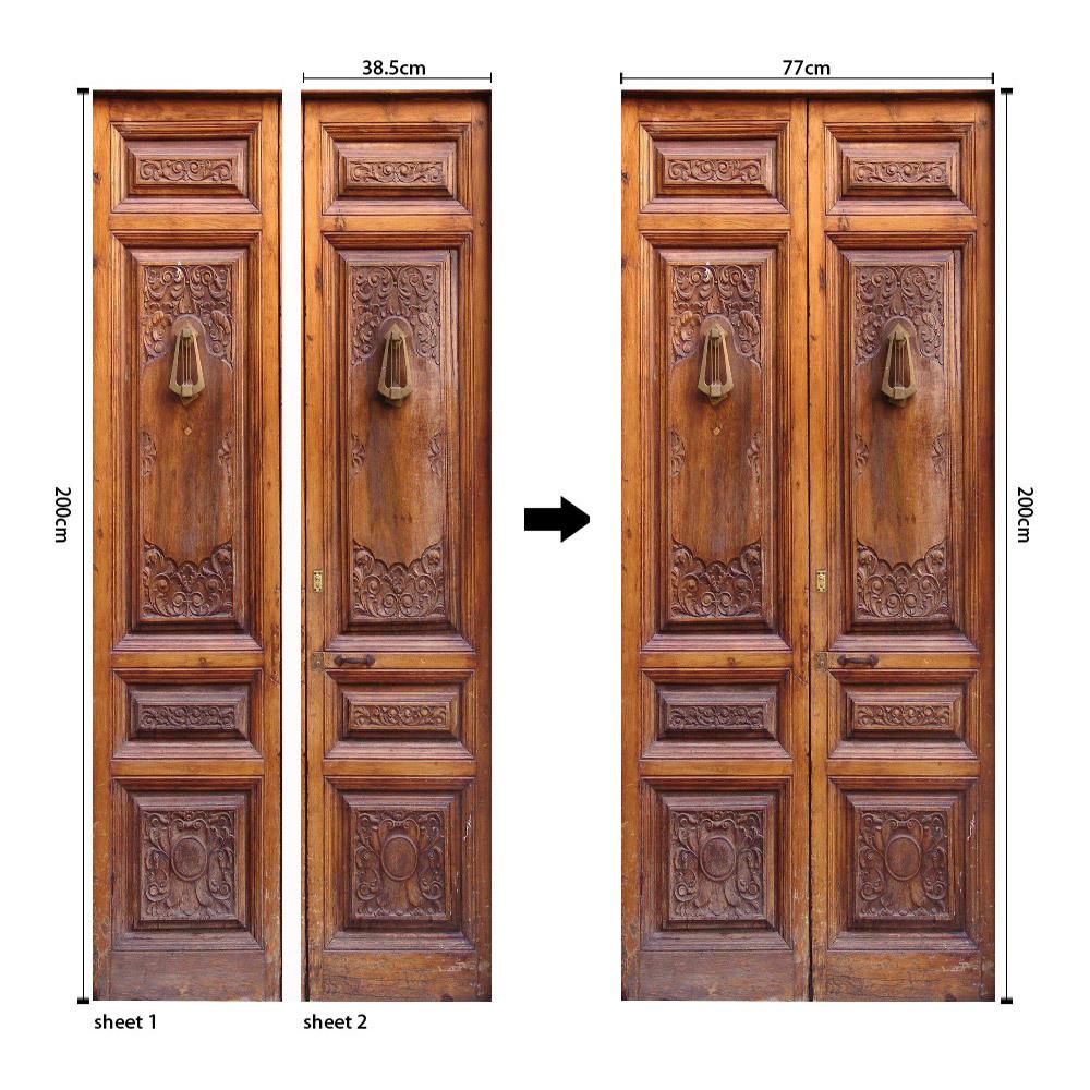 Kreativer 3D-Türsticker Zentral Klassischer Dreidimensionaler Wandsticker Direktverkauf Wasserdicht Und Feuchtigkeitsbeständig Personalisierter Türsticker