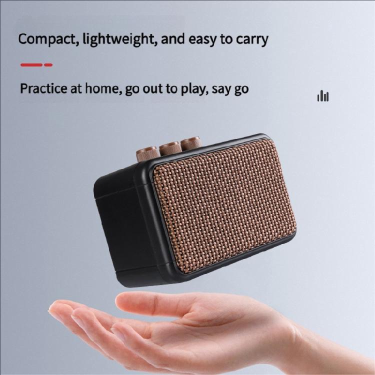 Compactly Electric Guitar Amplifier Speaker with Enhances Bass Response and Lightweight Design for Mobile Outdoor Use
